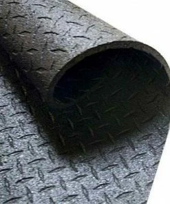 Treadmill Factory 4' X 6' Solid Rubber Gym Mat 3/8" Thick