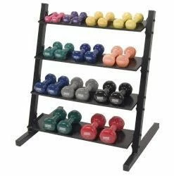 Power Systems General Fitness Neoprene/Vinyl Dumbbell Storage Rack