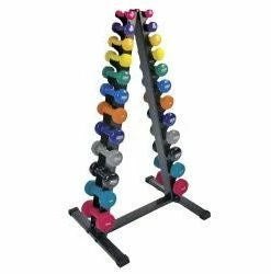 Power Systems Neoprene/Vinyl Vertical Dumbbell Rack Only General Fitness