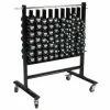 Power Systems Neoprene/Vinyl Dumbbell Storage Rack W/ Casters