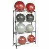 Power Systems Stability Ball Storage Rack 16 Ball Rack With Casters General Fitness