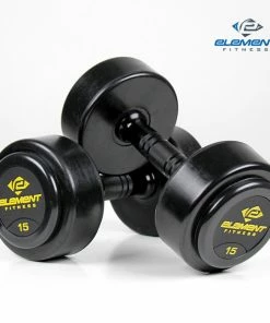 UFG Strength Commercial Virgin Rubber Dumbbells Set - 5-25lbs