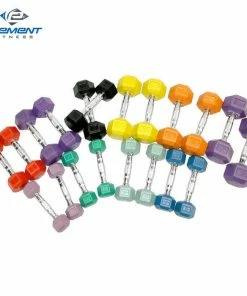 UFG Strength Element Fitness Colored Aerobic Hex Dumbbell Set 2lbs -12 Lbs